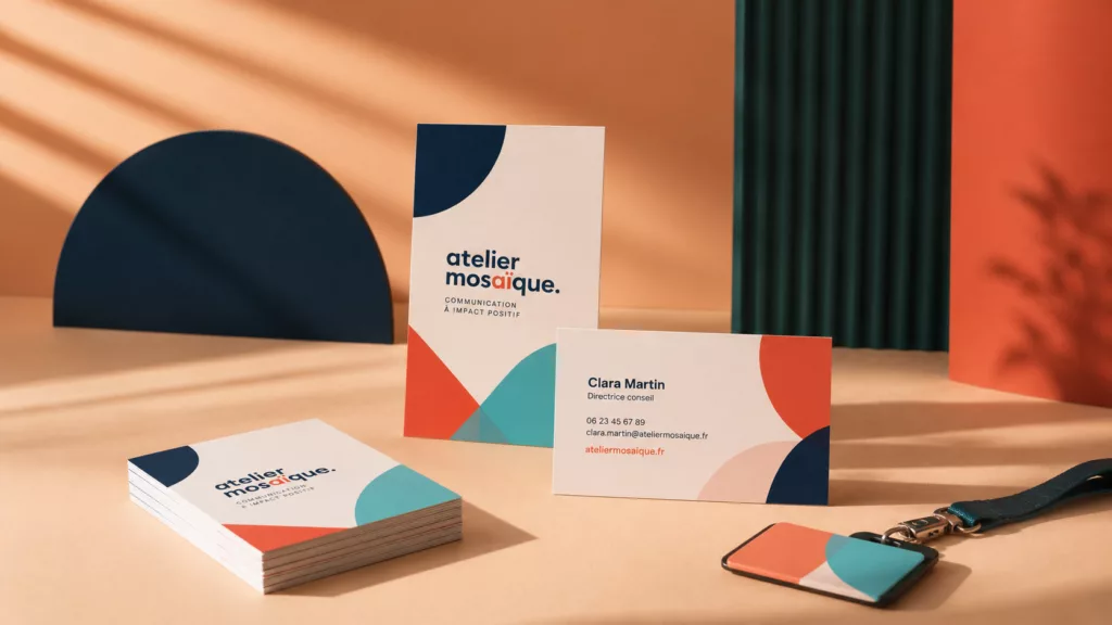 Cartes de visite standard personnalisées sur papier couché 350 g/m²