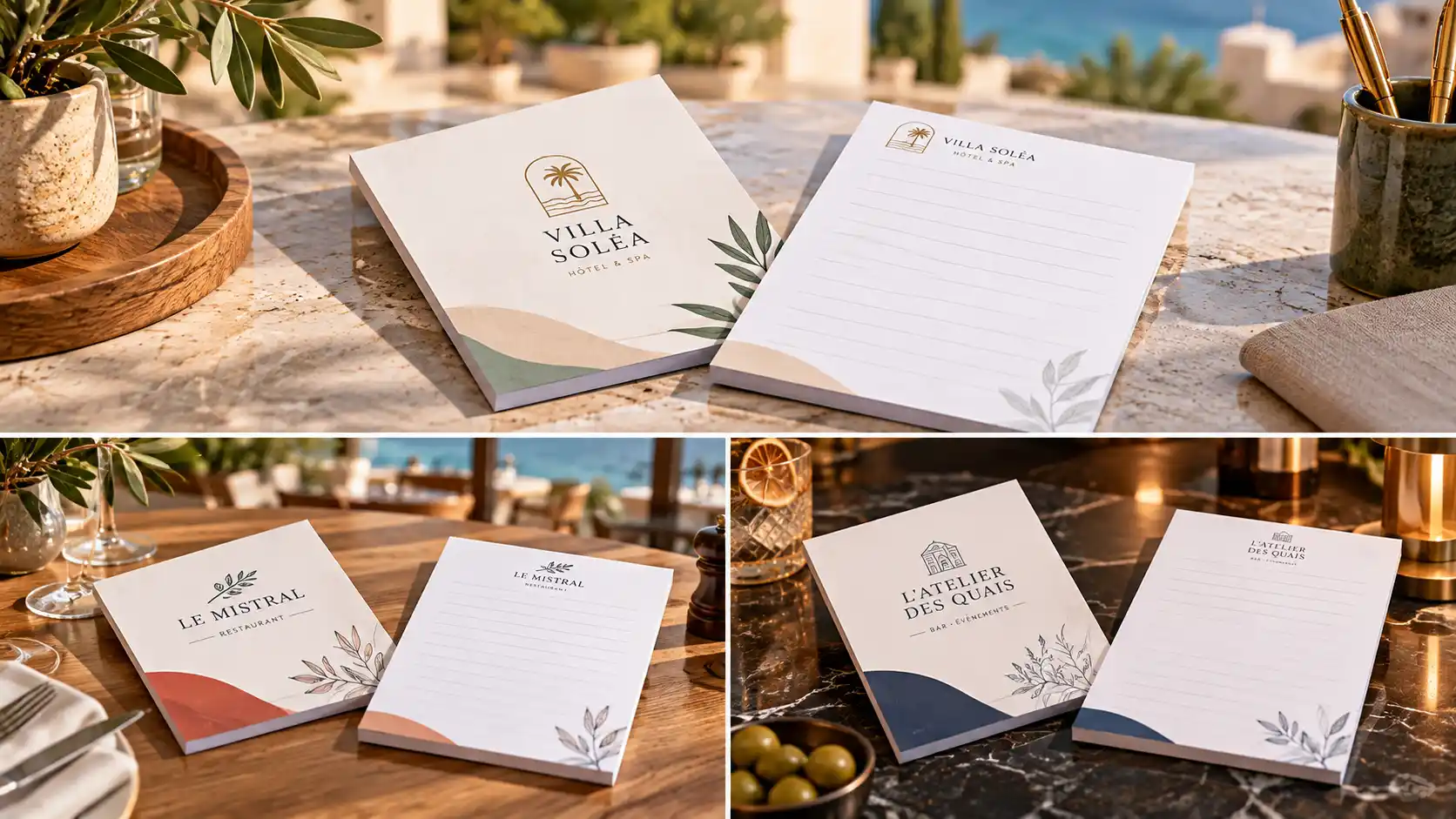 Bloc-notes avec couverture personnalisé pour hôtels – Image 3
