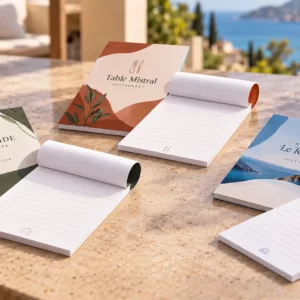Bloc-notes avec couverture personnalisé pour hôtels